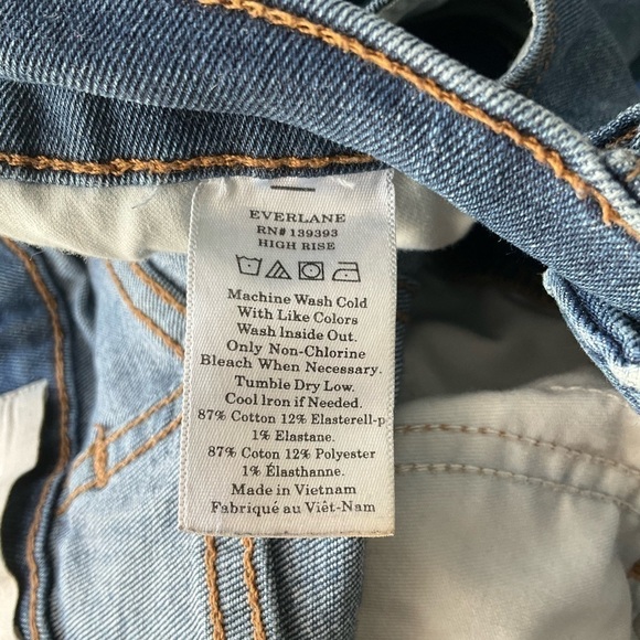 Everlane high rise skinny jeans blue size 24 - Picture 9 of 10